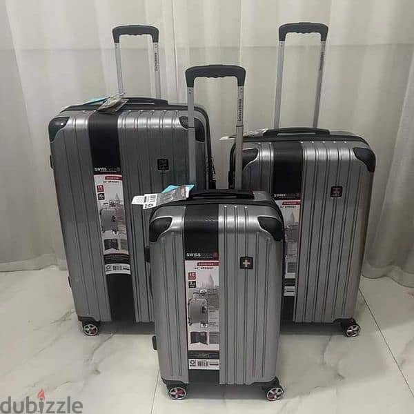 Swiss tech Made in Swiss unbreakable suitcase bags with warranty 1