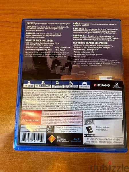 Minecraft for Ps4 1