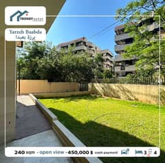 apartment for sale in yarzeh شقة للبيع في اليرزة مع حديقة 0
