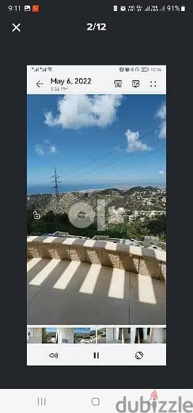 apartment for rent in aramoun (El Mounsi) with sea view and brand new 9