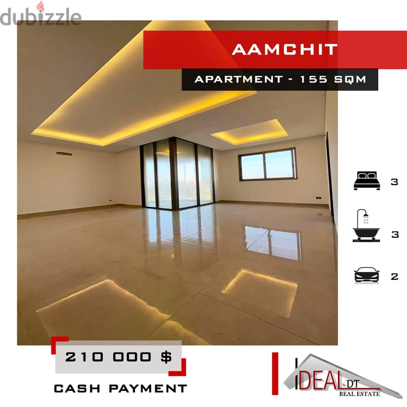 Apartment for sale in Aamchit شقة للبيع في عمشيت 0