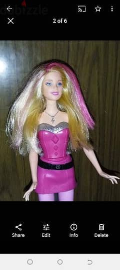 PRINCESS POWER Barbie Mattel doll flex legs without wings still Good