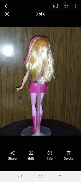 PRINCESS POWER Barbie Mattel doll flex legs without wings still Good 3