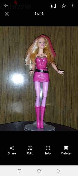 PRINCESS POWER Barbie Mattel doll flex legs without wings still Good 6