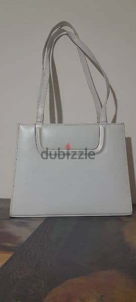 White Leather Bag 3