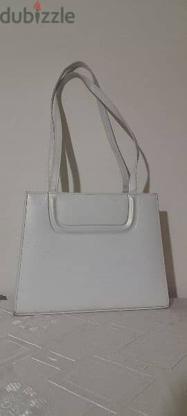 White Leather Bag 4
