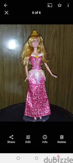 Barbie SLEEPING BEAUTY SPARKLING PRINCESS Mattel 2012 Great doll