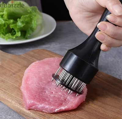 Round Meat Tenderizer, Black - Green