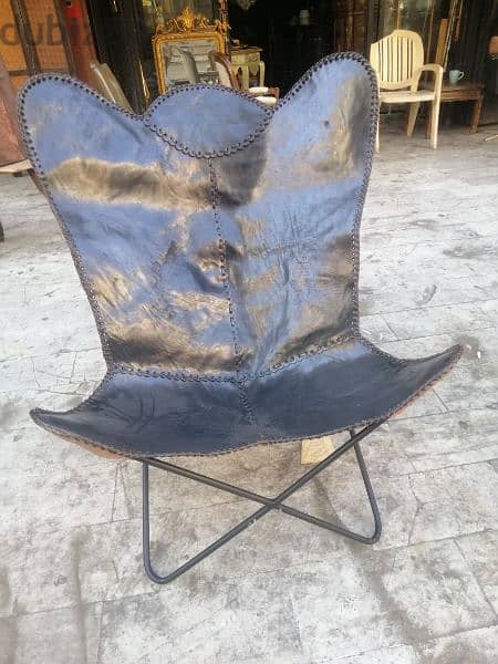 two chairs genuine leather original england 2