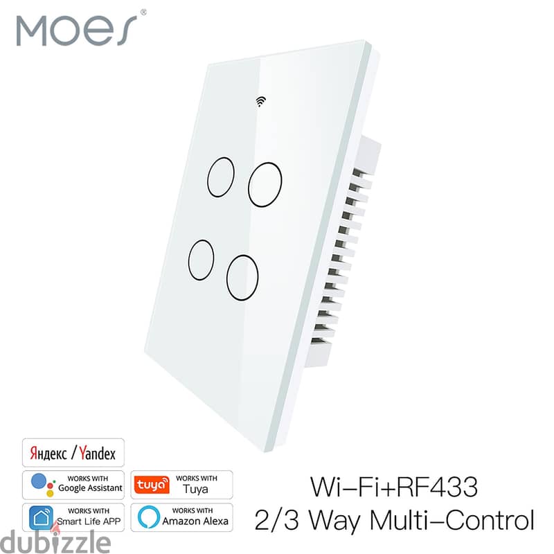 MOES WiFi Wall Switches EU US 4