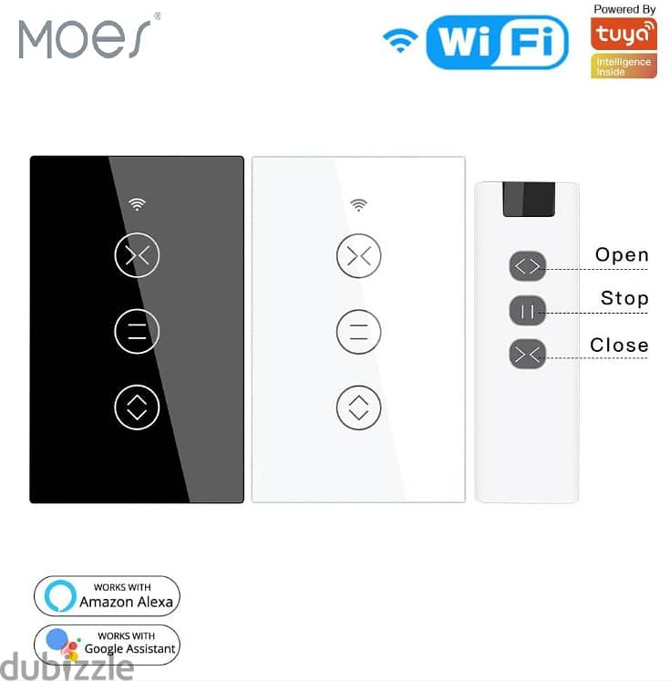 MOES WiFi Curtain Wall Switches US 0