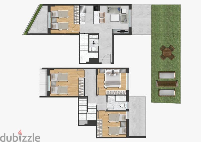 new Chalet 120 sqm with garden 3 bedrooms next to satellity feytroun 5