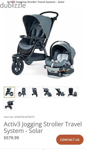 stroller chicco activ3 in 1 + carseat + bed + lots of toys and gadgets 6