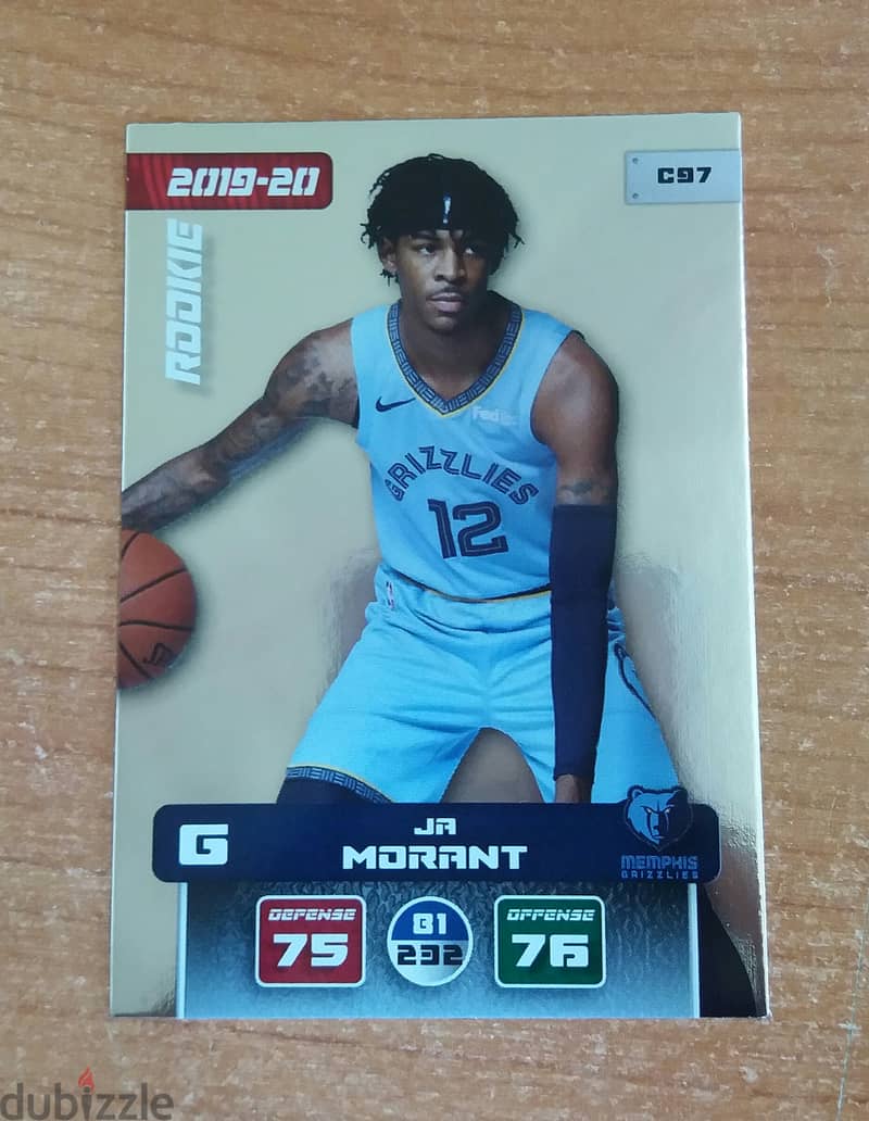 Ja Morant Rookie Panini 2019 NBA Card 0