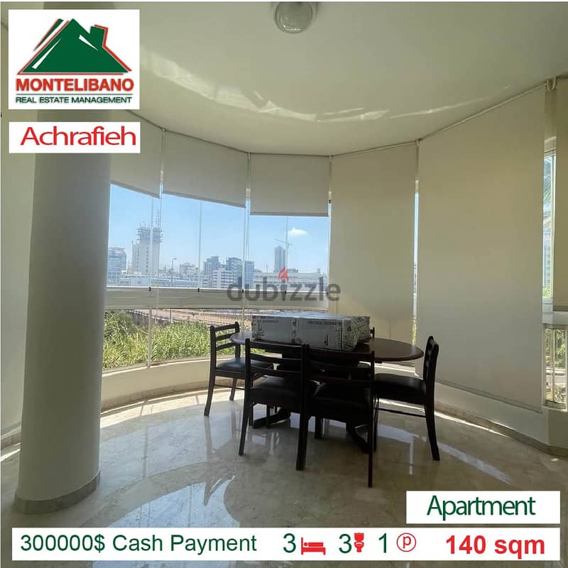 300000$ Cash Payment!!! Apartment for sale in Achrafieh!!! 1