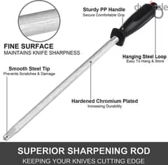 Professional Sharpening Rod, 40cm 0