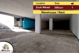 Zouk Mikael 350m2 | depot / Warehouse | For Rent | Prime Location |
