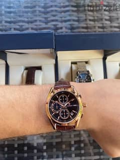 WatchZone Lebanon’s Poedagar Men’s Gingerbread dress leather watch