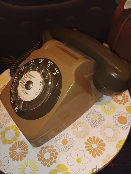 Vintage French rotary dial telephone SOCOTEL S63 1