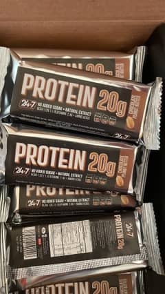 24/7 Protein Bars 20g protein per bar 0