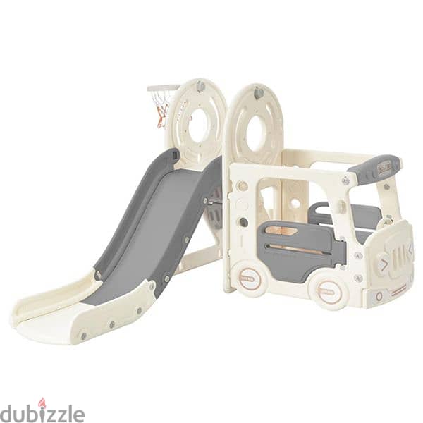 Kids Slide with Bus Play Structure 6