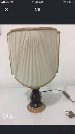 antique italian porcelaine lamp 0