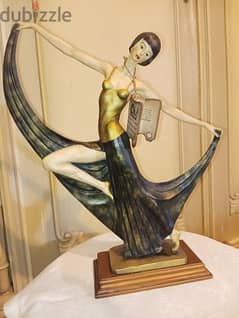 Vintage Italy Ceramic Amilcare Santini Art Dancing Female Sculpture