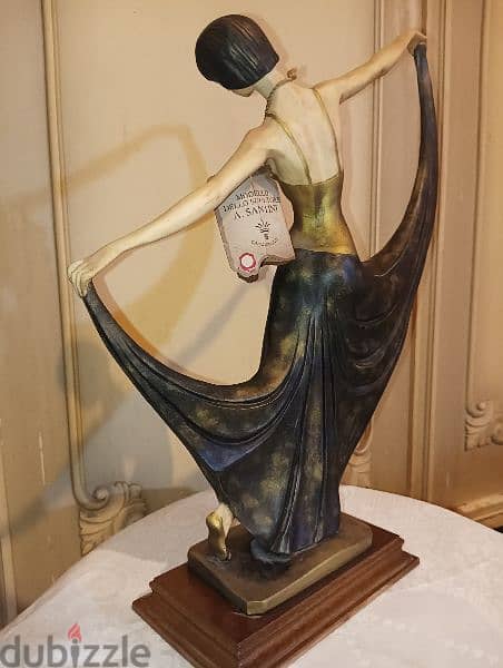 Vintage Italy Ceramic Amilcare Santini Art Dancing Female Sculpture 1
