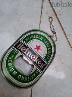 Heineken beer opener keychain hanger 0