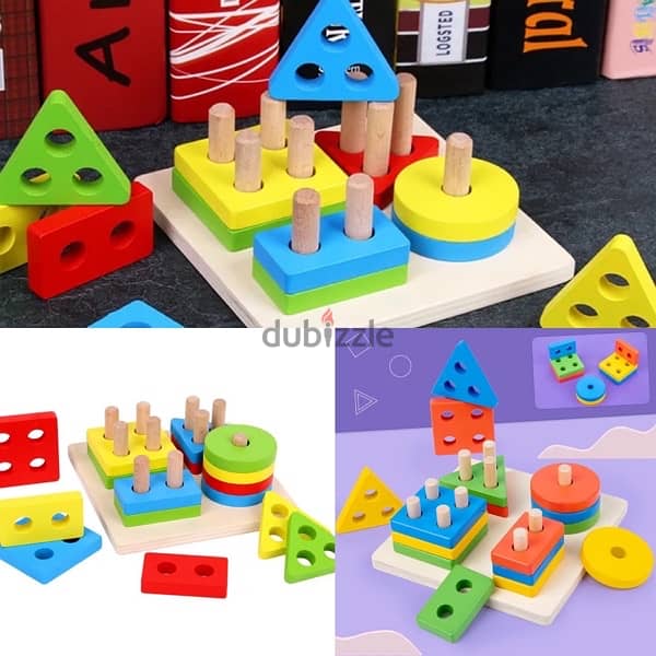 wooden puzzle educational  games for kids 1