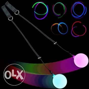 Spin Led Ball Poi Bali Spin Balls 3