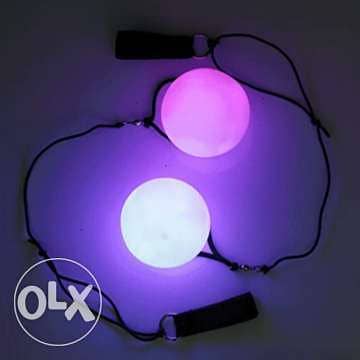 Spin Led Ball Poi Bali Spin Balls 4