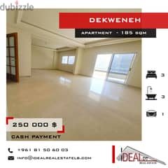 Apartment for sale in dekwaneh 185 SQM REF#CHCjeh74011