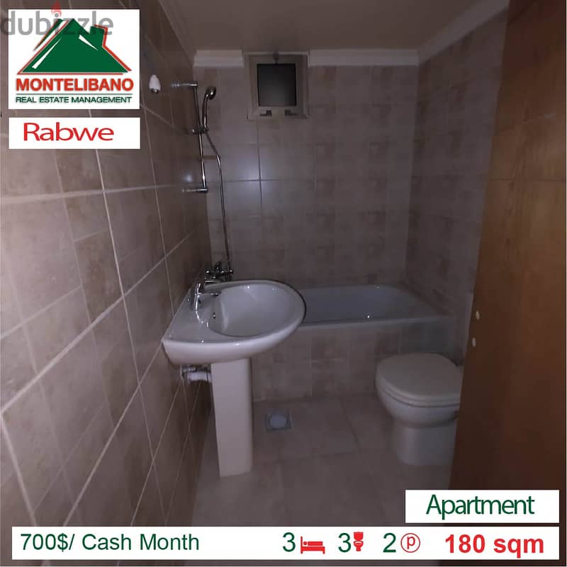 700$/Cash Month!! Apartment for rent in Rabwe!! 2