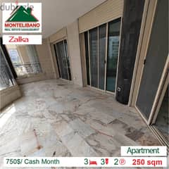 750$/Cash Month!! Apartment for rent in Zalka!!! 0
