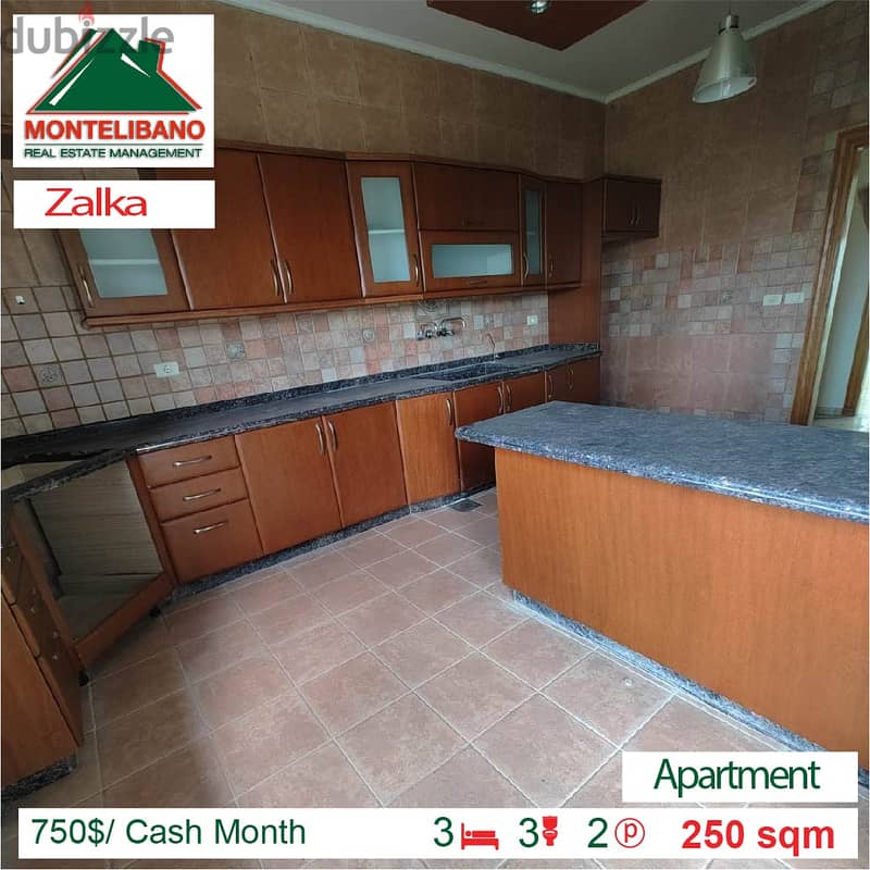 750$/Cash Month!! Apartment for rent in Zalka!!! 2