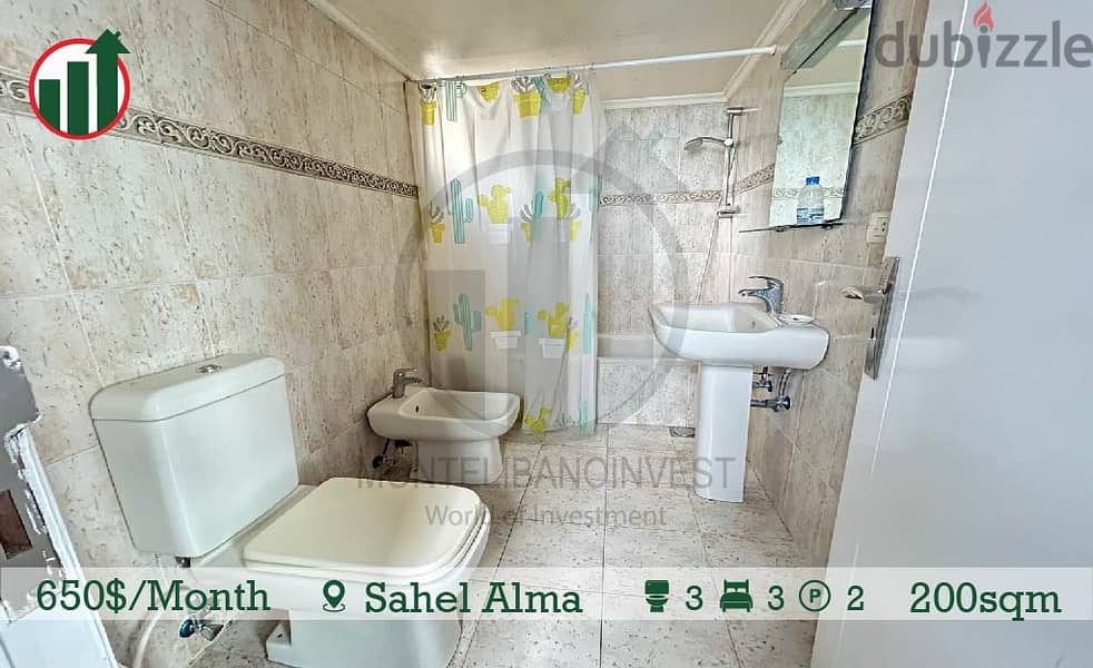 650$ / Month!! Apartment for Rent in Sahel alma!! 9
