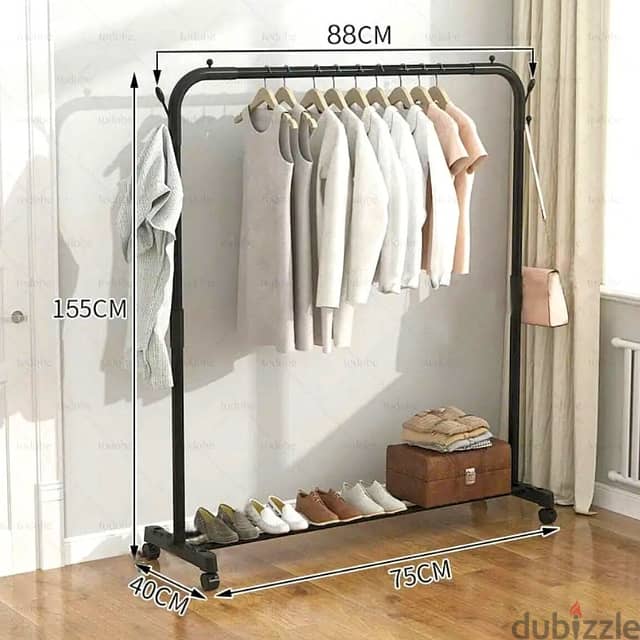 Steel Clothes Rack and Shoes Stand 5