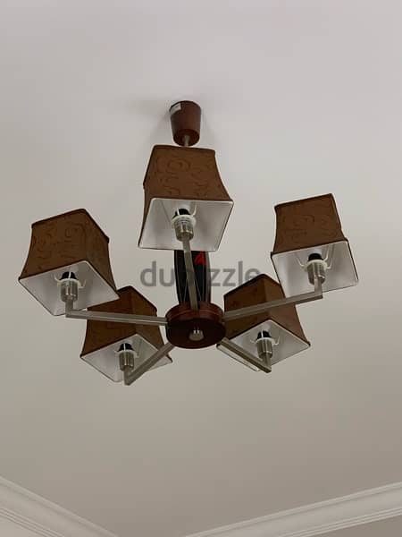 2 chandeliers and 2 lamps 2