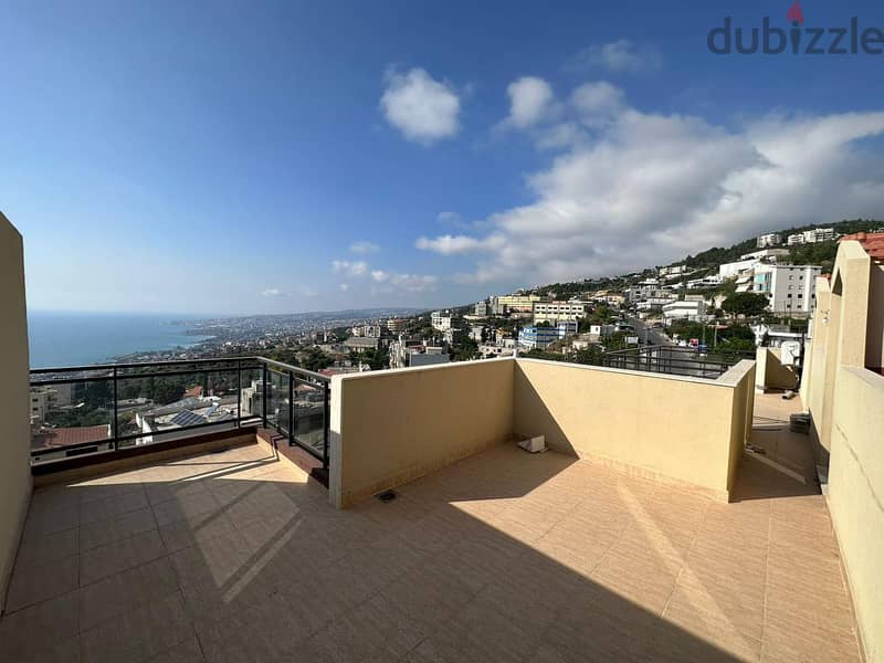 Furnished 224m2 duplex apartment + 65m2 terrace+view for sale in Halat 17