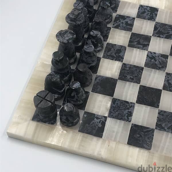 Chess set Gabbro Crystal 1