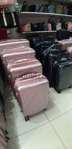 Black or pink? Only by set 3 bags suitcase luggage
