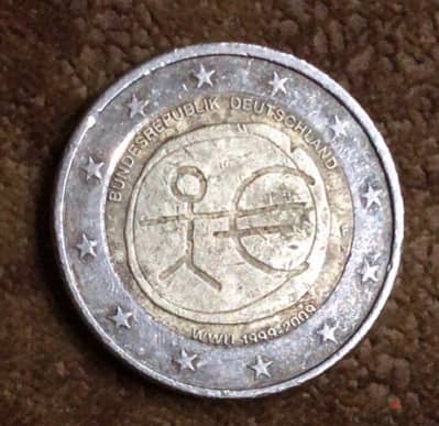 2 euro bundesRepublik deutschland WWU 1999-2009