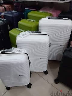 travel bags suitcase set white color 0