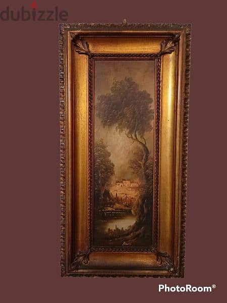 Late 19th. century Italian oil painting on red copper by Belli 0