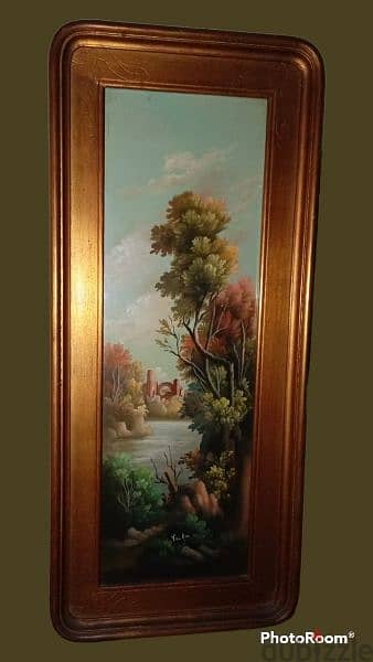 Late 19th. century Italian oil painting on red copper 1