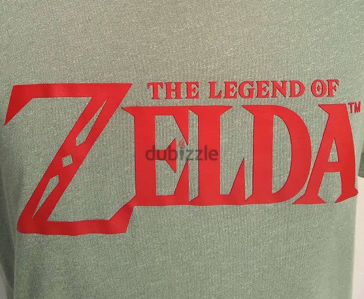 Original "The Legend Of ZELDA" Oily Green T-Shirt Size Men's Large 2