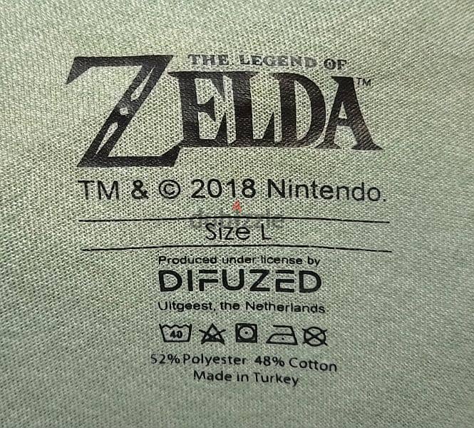 Original "The Legend Of ZELDA" Oily Green T-Shirt Size Men's Large 3