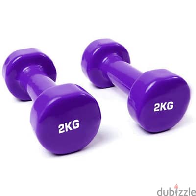 2KG vinyl dumbbells