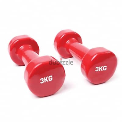 3KG Vinyl dumbbells